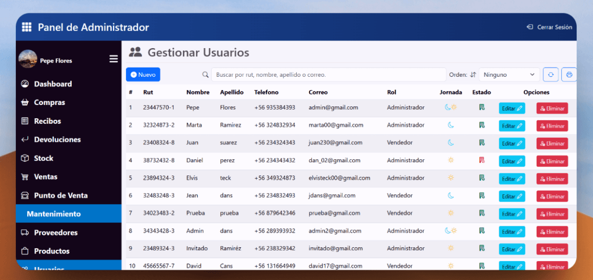 Gestión de Empleados