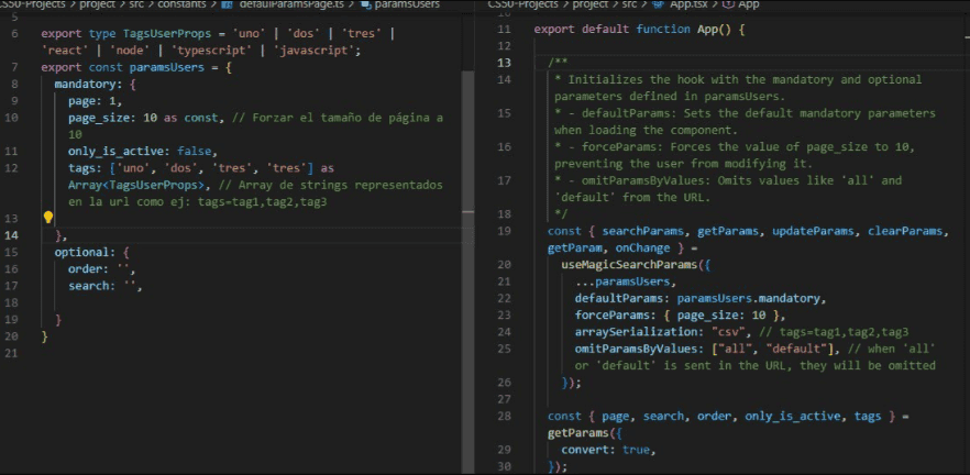 Library Code Example