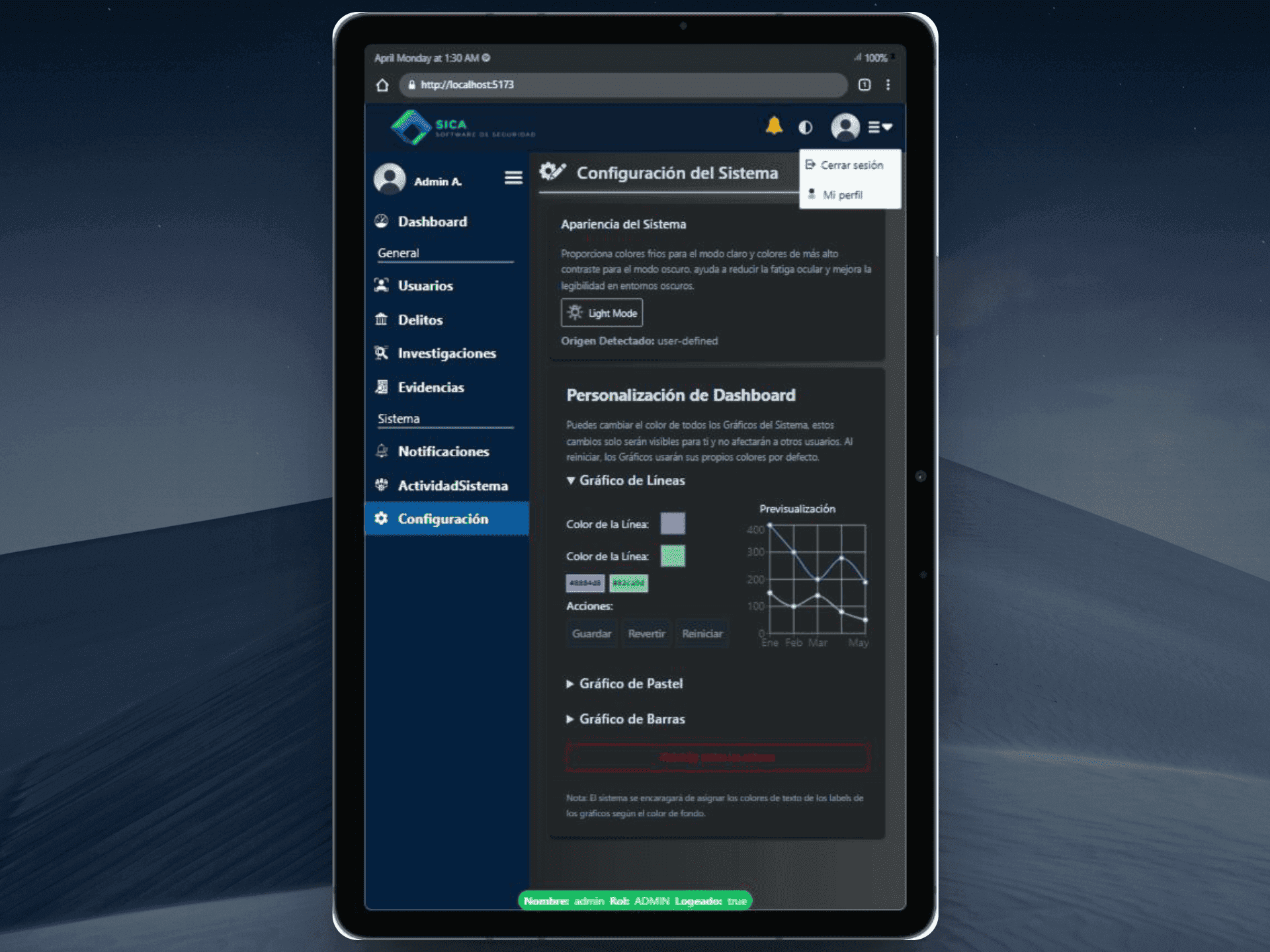 Configuración del Sistema SICA